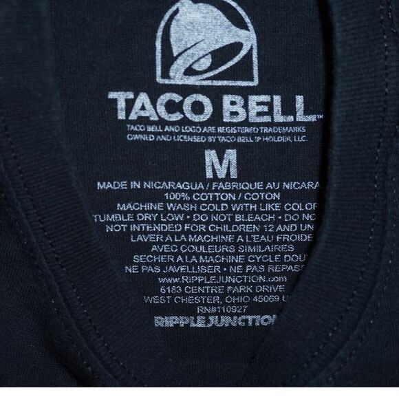 Taco Bell Logo Graphic T-Shirt – Rainbow Pastel Print – Size M – Ripple Junction - Picture 2 of 4